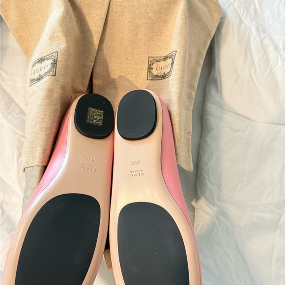 Gucci Women's Jarret Pink Ballet Flats - Picture 4 of 4